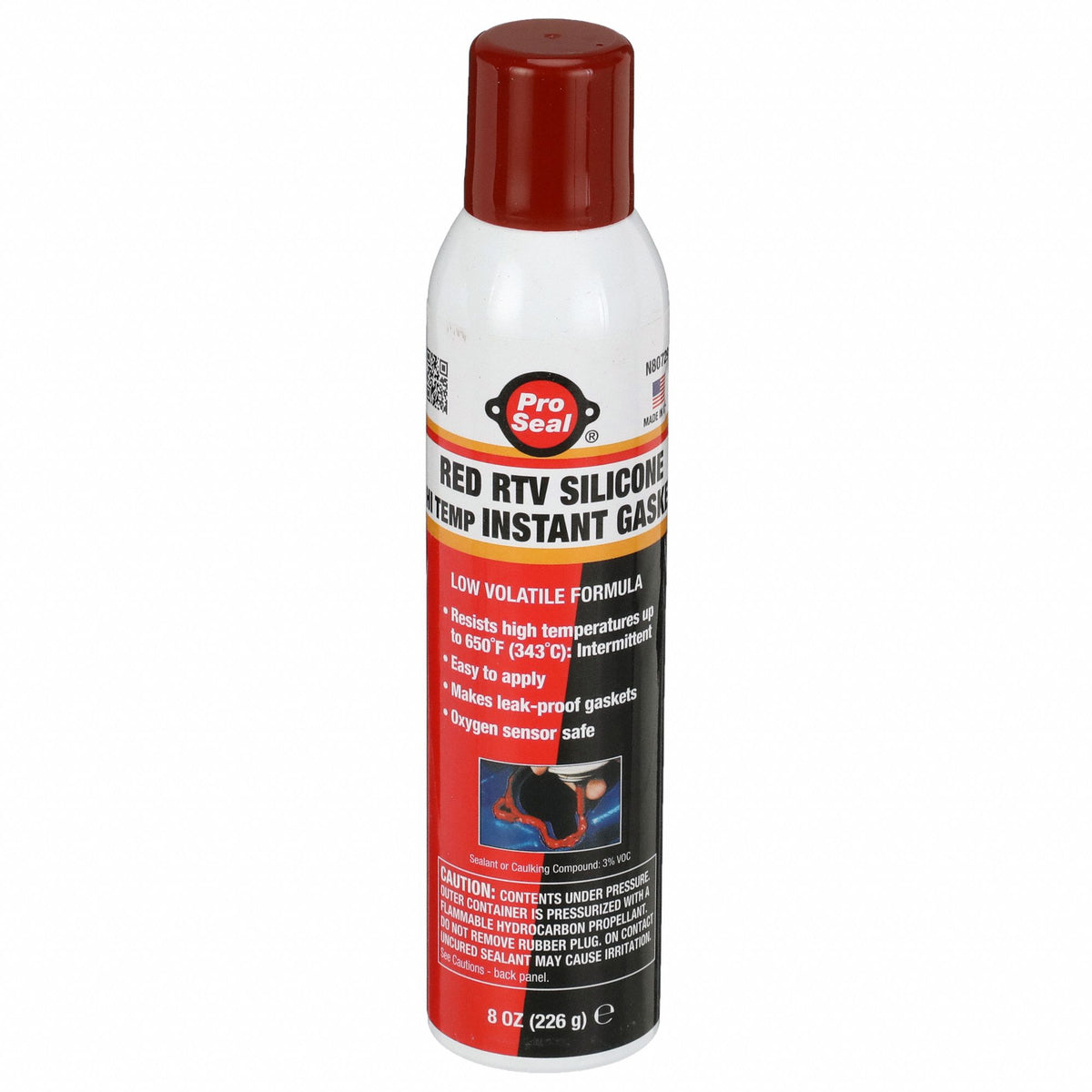 Red RTV High-Temperature Instant Gasket Sealant (8 oz. Pressurized Can)