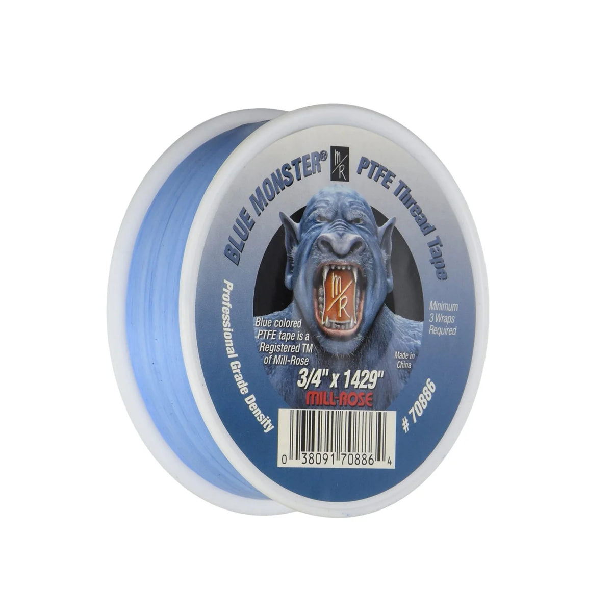 Blue Monster Thread Seal Tape, 3/4" x 1429"