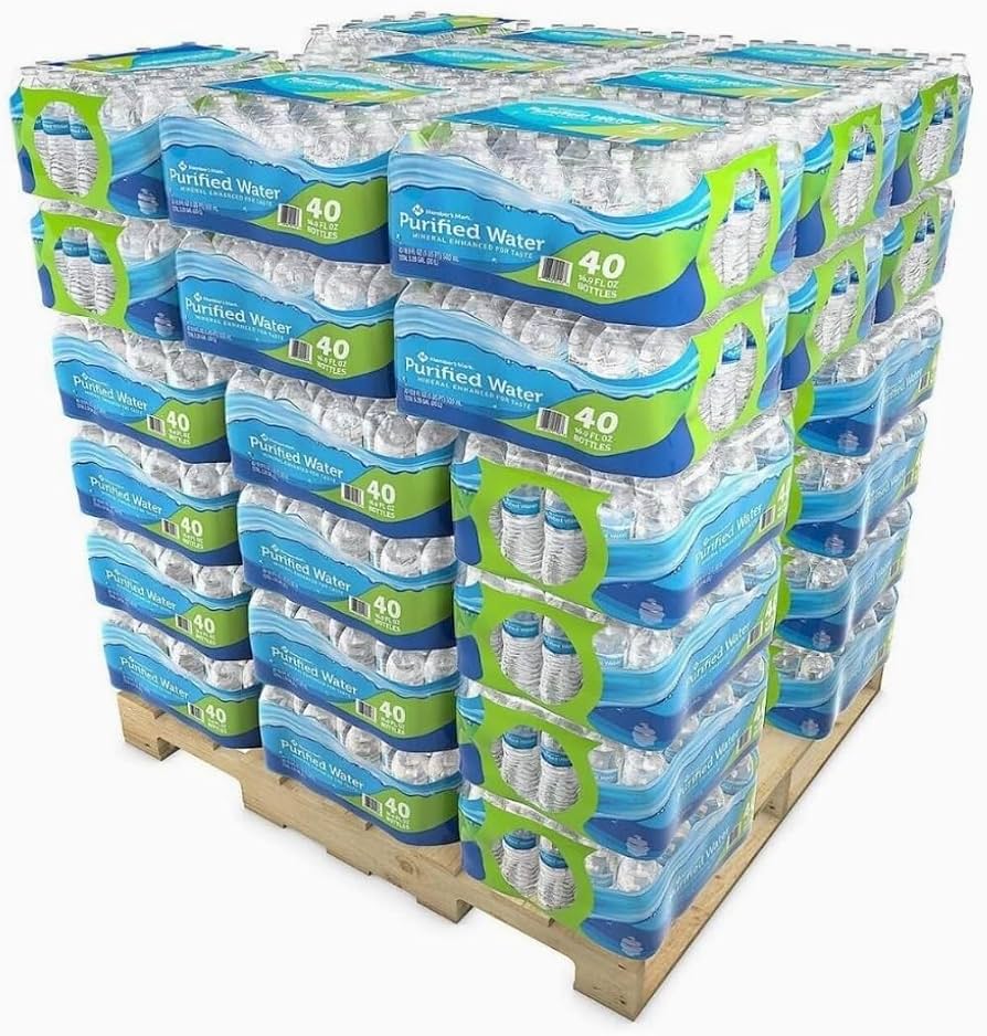 Pallet of water