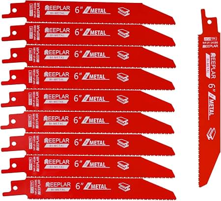 6 inch 14/18 TPI Bi-Metal Auto Dismantling Sawzall Blade for Metal