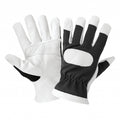 Split Goatskin Double Palm Work Gloves with Breathable Spandex Back (Size Large)