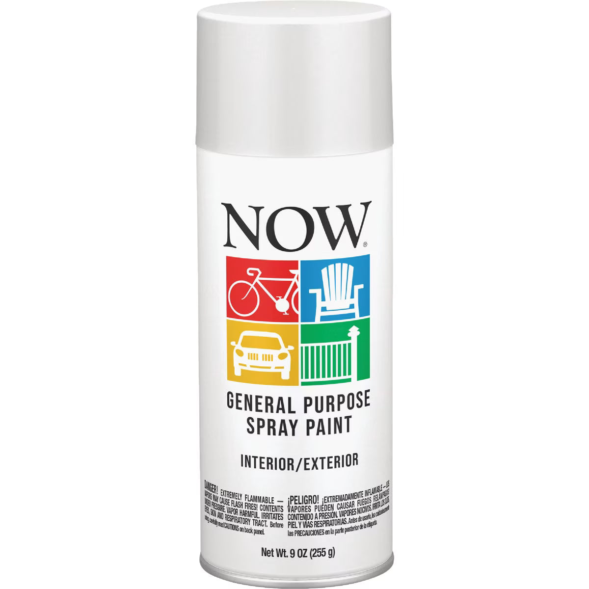 NOW® General Purpose Spray Paint (12 oz. Aerosol Can, Gloss White)