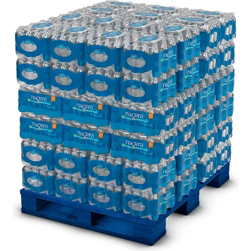 Niagara-0.5L-x-24PK-Pallet-Angle Pallet Of Water