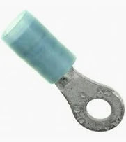 16-14 AWG Electrical Wiring Heat Shrink #6 Ring/Eye Terminals