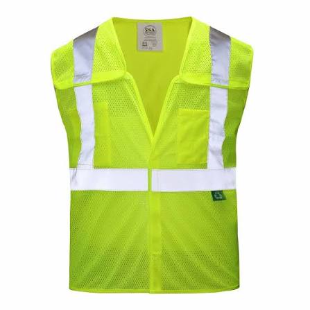 ANSI Class 2 High-Visibility Breakaway Mesh Safety Vest