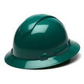 Pyramex Ridgeline 6-Point Ratchet Full Brim Hard Hat (Green)
