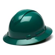 Pyramex Ridgeline 6-Point Ratchet Full Brim Hard Hat (Green)
