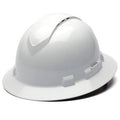 Pyramex Ridgeline Cap Style Hard Hat with 4-Point Ratchet Suspension (White)