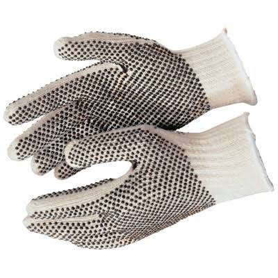 Double-Sided PVC Dot String Knit Work Gloves