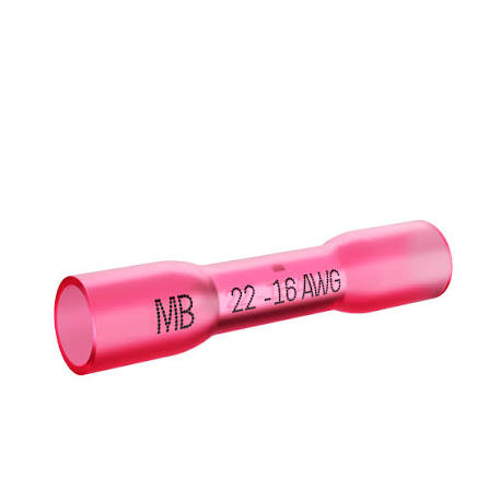 22-16 AWG Elecrical Butt Connect Solder Heat Shrink