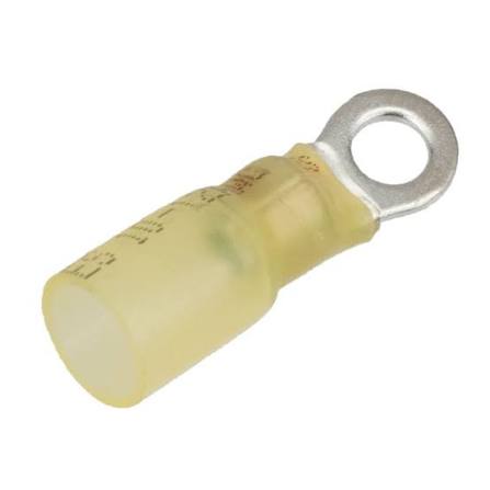 12-10 AWG #10 Stud Ring Crimp Heat Shrink