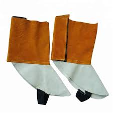 Leather Welding Spats, 6-Inch Leg Length