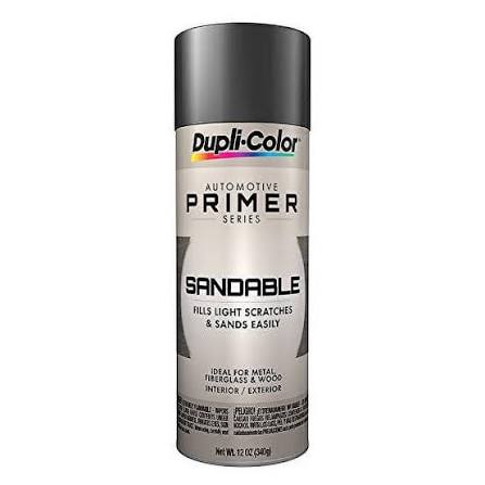 Dupli-Color Automotive Sandable Primer Spray, Gray, 12oz