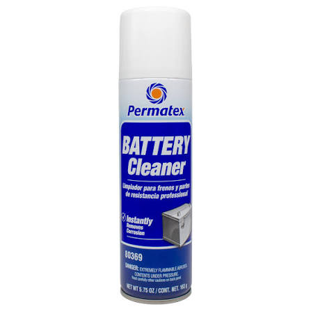 Permatex 80369 Battery Cleaner Aerosol Spray, 5.75oz