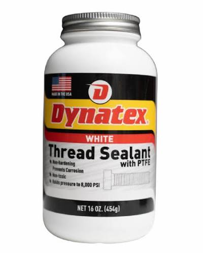 Dynatex White Thread Sealant, 4 oz