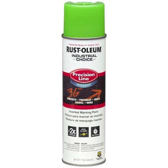 Rust-Oleum Industrial Choice Inverted Marking Paint, Fluorescent Green