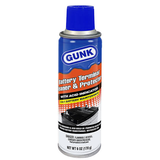 GUNK 2-in-1 Battery Terminal Cleaner & Protector (6 oz. Aerosol Can)
