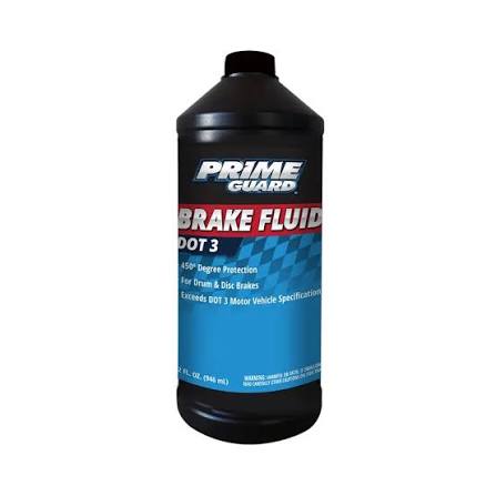 Prime Guard® DOT 3 Heavy-Duty Brake Fluid (32 oz. / 1 Quart Bottle)