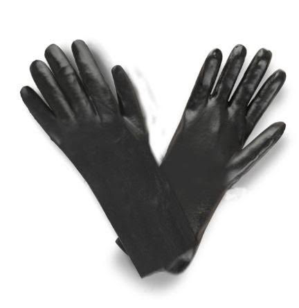12-Inch Smooth PVC Coated Chemical Resistant Gloves