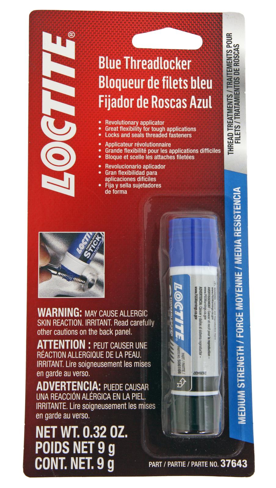 Loctite Blue Threadlocker Stick - Medium Strength 9 gm